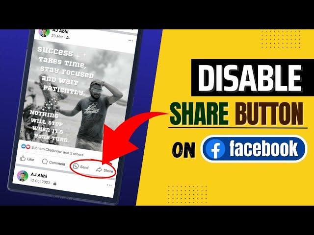 How To Disable Share Button On Facebook | Remove Facebook Share Button