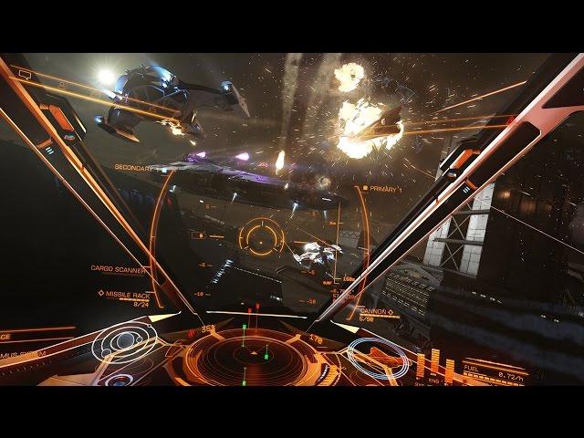 Elite dangerous AI surface combat!