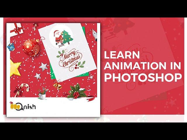 How To Make Gif Animation in PHOTOSHOP | Christmas Card