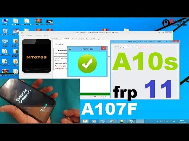 samsung galaxy A10s (SM-A107F) frp android 11 , with SP Flash Tool