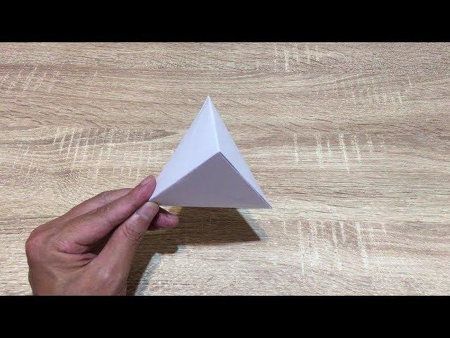 Origami Tutorial – Pyramid （A4 paper） – Step by Step