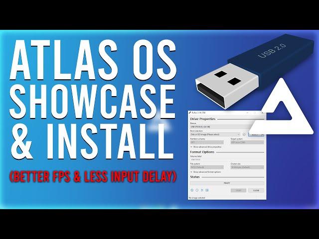 Atlas OS Windows Showcase & Installation GUIDE! (Windows *BUT* Optimized for Gaming)