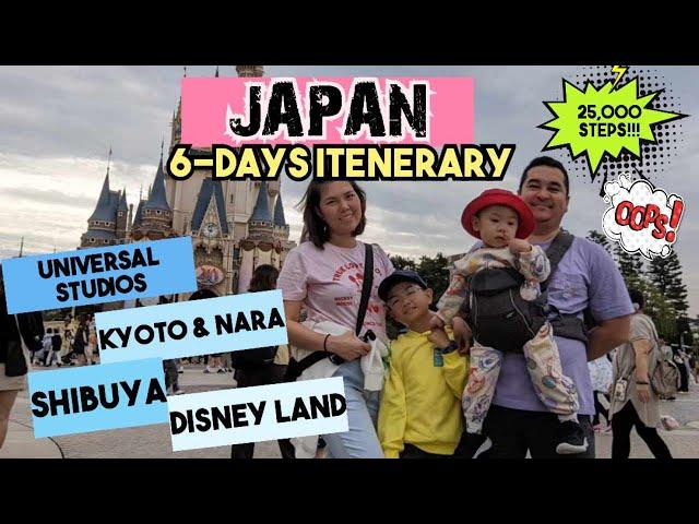 JAPAN Travel Vlog | 6-day itinerary | Travelling with kids