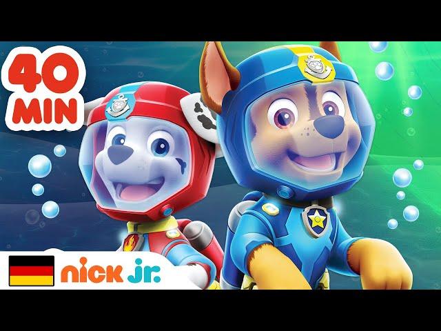 PAW Patrol | 40 Minuten der besten Rettungen der SEE-Patrouille! | Nick Jr. Deutschland