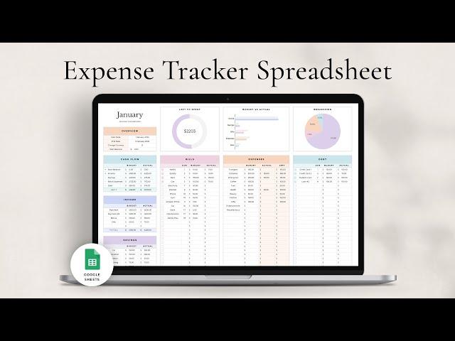 Expense Tracker Spreadsheet - Haye Ameri