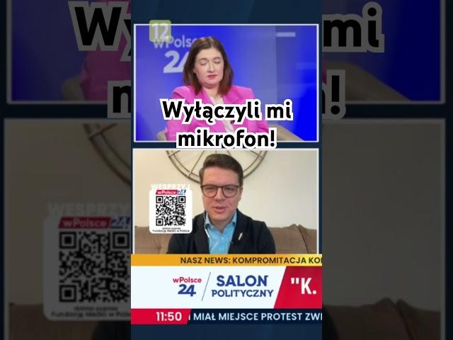 Niepoprawnie wypowiedziałem się o kandydacie PIS na prezydenta i wPolsce24 wyłączyli mi mikrofon ;(