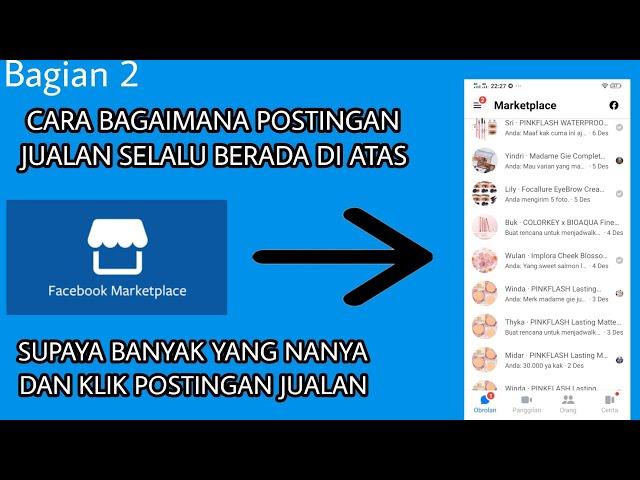 PART 2 ALGORITMA FACEBOOK (Upper&Lower) CARA BAGAIMANA POSTINGAN JUALAN SELALU BERADA DI ATAS