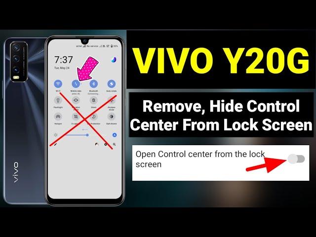 How To Remove Control Centre From Lock Screen In VIVO Y20G | Lock Screen Se Status Bar Kaise Hataye