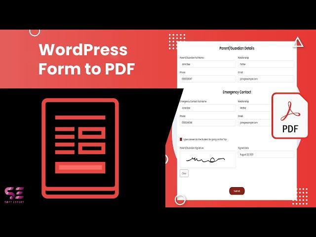 Form to PDF in WordPress -  Auto Pdf Generator