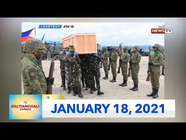 Balitanghali Express: January 18, 2021 [HD]