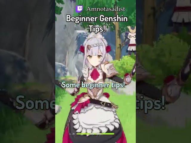 Some Beginner Genshin Tips!