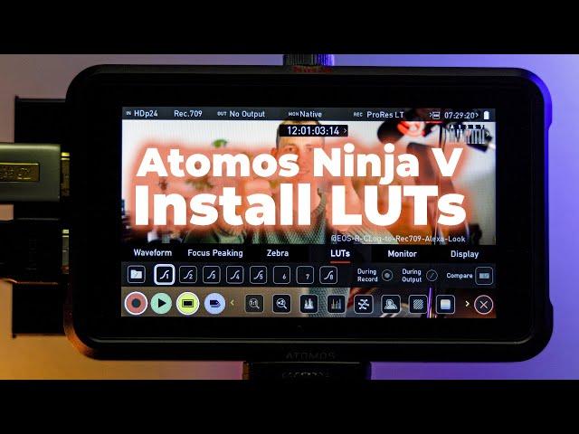 Step-by-Step LUT Installation: LOG Color Preview & Burnin on Atomos Ninja V | Complete Tutorial