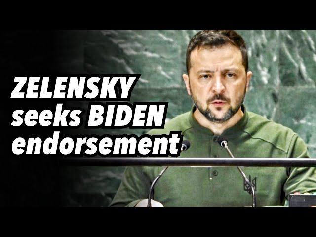 ZELENSKY seeks BIDEN endorsement, stave off RIVAL factions