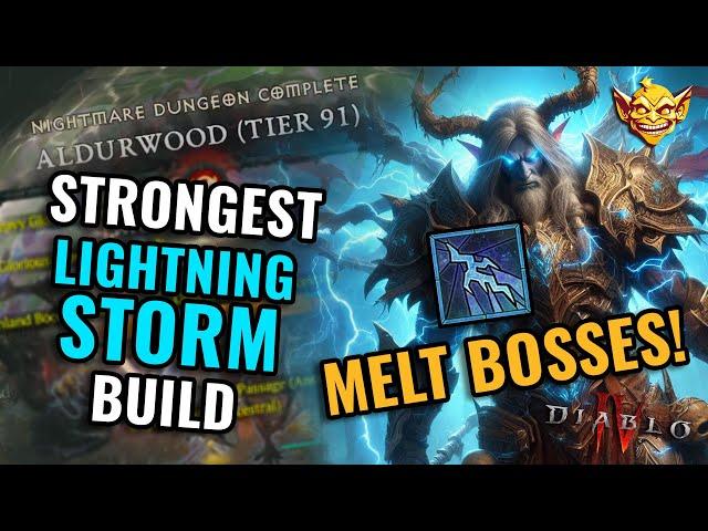 This is the Best LIGHTNING STORM Build  -  TRIPLE DAMAGE - Season 3 Diablo 4 Guide - S tier