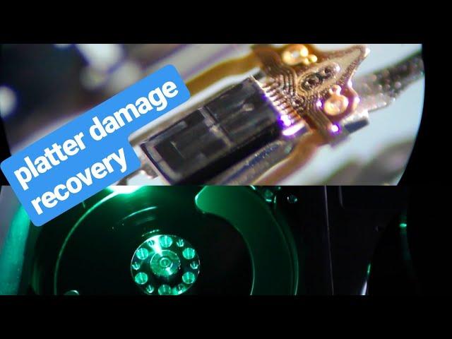 recover data on hard drive with platter damage