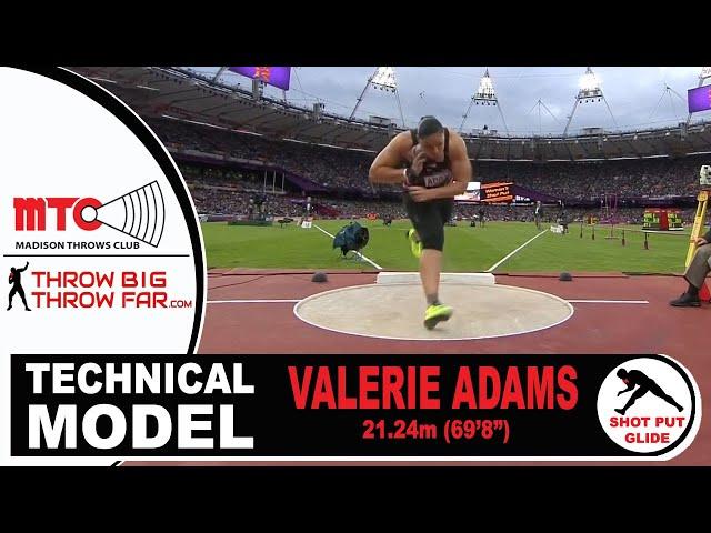 VALERIE ADAMS GLIDE SHOT PUT Breakdown