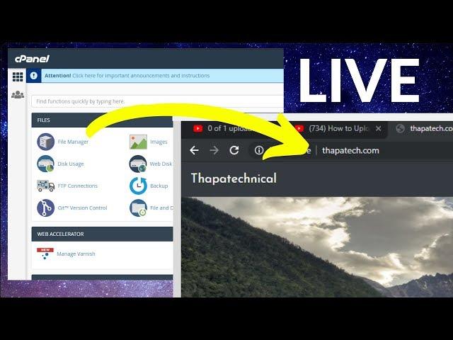 Connect Domain with Hosting & Upload Website to Live Server using Cpanel in Hindi