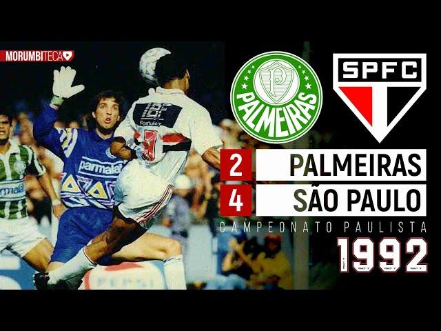 Palmeiras 2x4 São Paulo 1992 - PRIMEIRA DA FINAL, GOLAÇO DE CAFU E SHOW DE RAÍ - FULL HD #raí #spfc