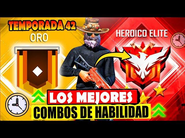 LLEGUE A HEROICO USANDO LOS MEJORES COMBOS EN *3 HORAS* NUEVA TEMPORADA 42 | #freefire