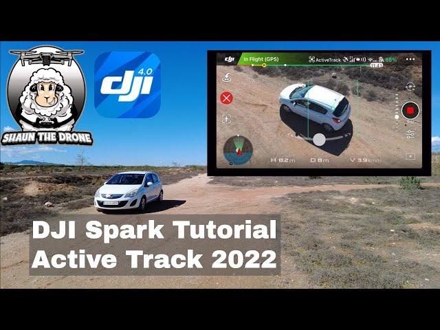 DJI Spark Tutorial Active Track following the Car 2022 #shaunthedrone