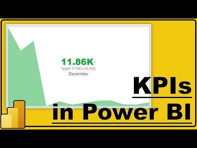 KPI in Power BI | How to create KPI visual in Power BI | #22