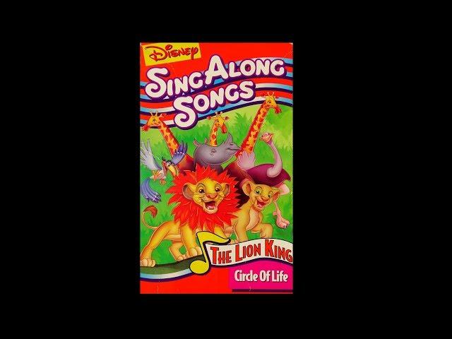 Digitized opening to Disney's SingAlong Song The Lion King: Circle Of Life (USA VHS)