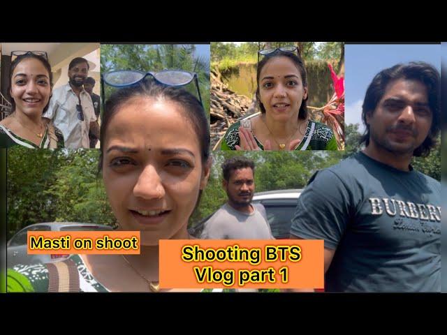 Set par ki pooja ️ || Shooting BTS || vlog part 1 || pallavi