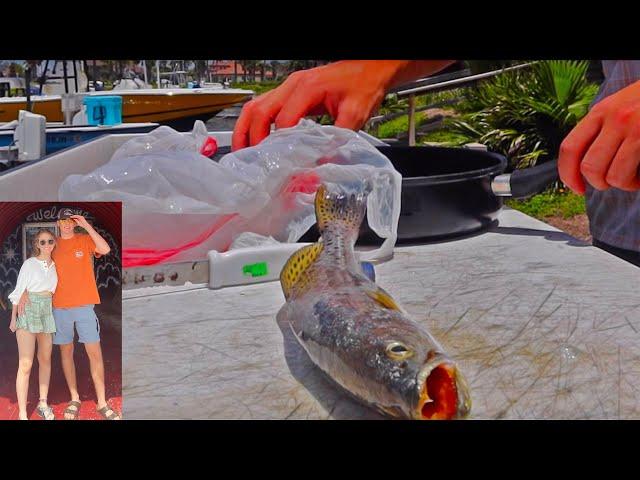 Speckled Trout Saltwater Fishing In South Padre With My Girlfriend! (Catch Clean Cook)!!