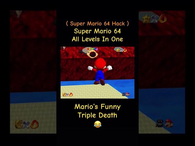 Mario‘s Funny Triple Death  - Super Mario 64 All Levels In One - Super Mario 64 Hack