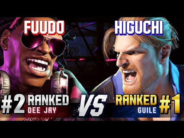 SF6 ▰ FUUDO (#2 Ranked Dee Jay) vs HIGUCHI (#1 Ranked Guile) ▰ High Level Gameplay