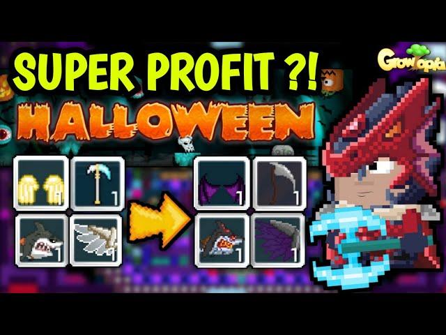 HOW TO PREPARE FOR HALLOWEEN (EASY PROFIT) GROWTOPIA