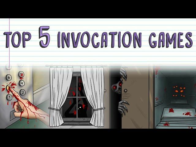 TOP 5 MOST TERRIFYING INVOCATION GAMES | Draw My Life