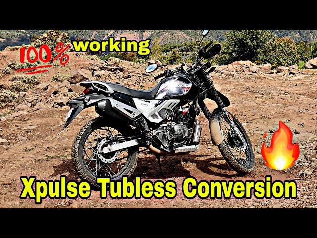 XPULSE Tubeless Conversion  Ab Puncture Ki Tension khatam