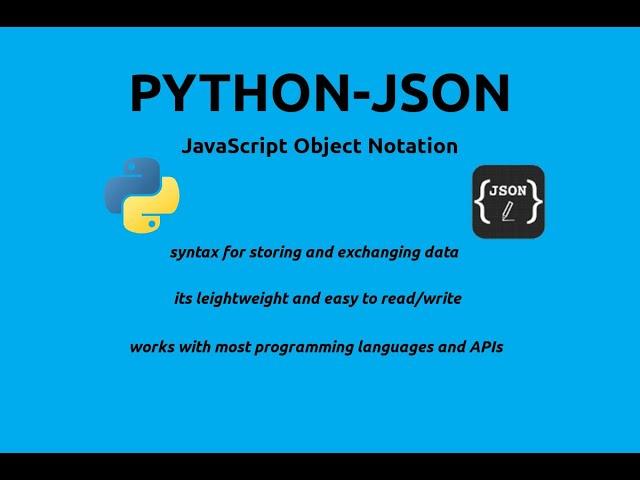 Python JSON Tutorial for beginners