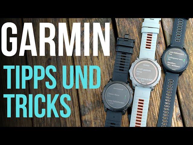 Garmin Tipps und Tricks - Viele versteckte Funktionen!