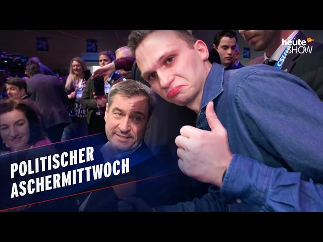 Bierzelt statt Sondierungen: Fabian Köster besucht die CSU | heute-show vom 07.03.2025