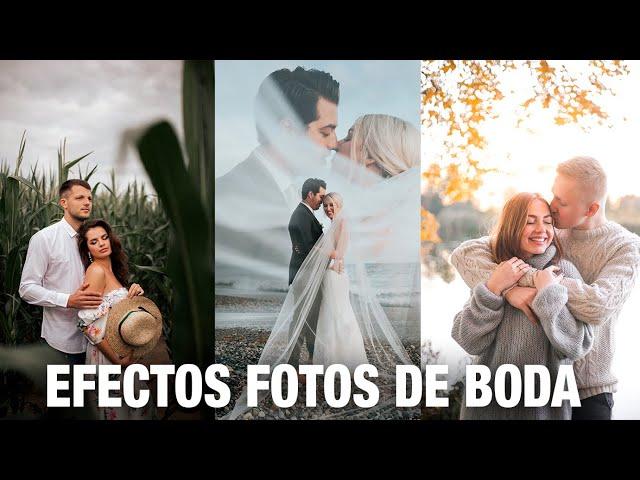 EFECTOS PARA FOTOS DE BODAS / COMO EDITAR FOTOS DE BODAS en photoshop 