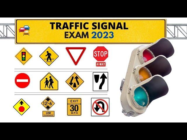 Written Test Study Guide for 2023-Traffic signal rules in USA