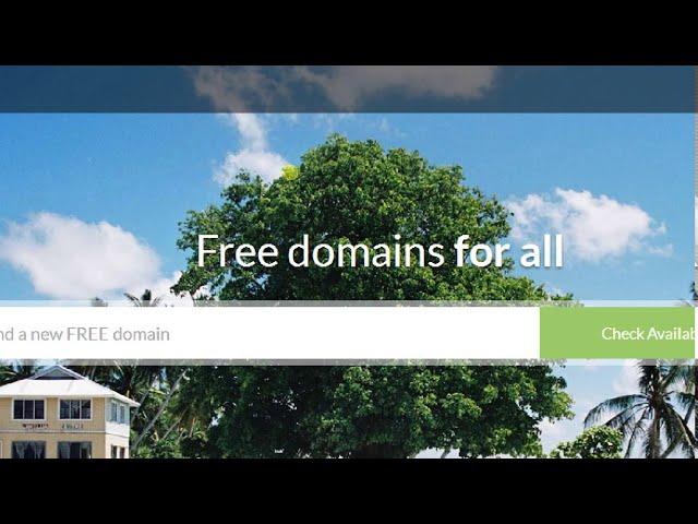 Free domain name for WordPress and Blogger websites