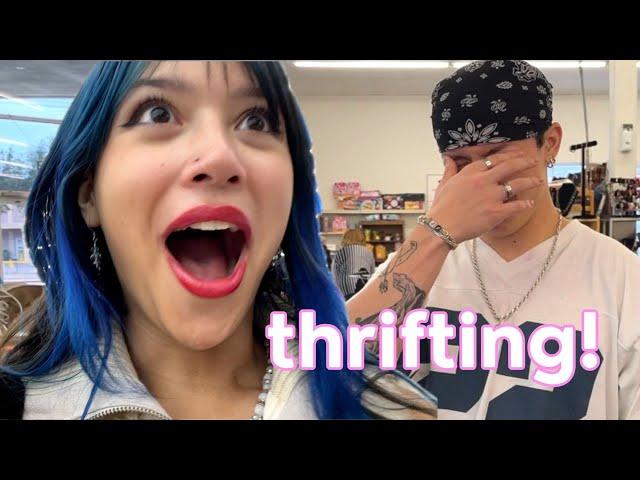 THRIFTING OUTFITS FOR EACH OTHER!!