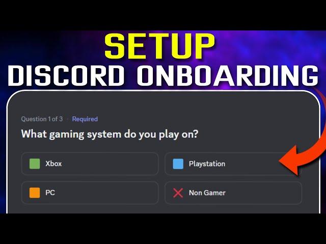 How To Setup Discord Onboarding 2025