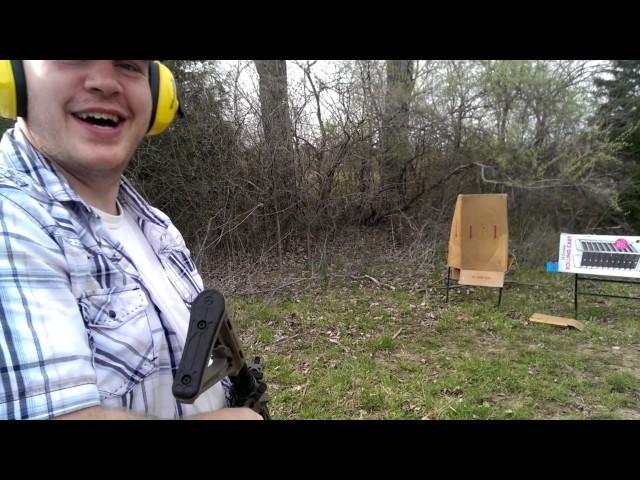 Buddy shooting my AR I built