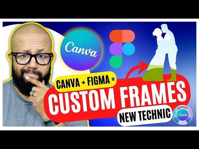 HOW TO CREATE CUSTOM FRAMES CANVA - Learn how to make custom frames for Canva - [NEW TECHNIC]