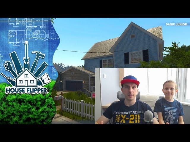 House Flipper игра симулятор по РЕМОНТУ ДОМОВ - Даник и видеоигры