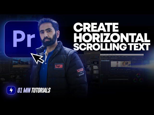 How To Create Horizontal Scrolling Text in Premiere Pro 2024 | Crawling Text Animation Premiere Pro