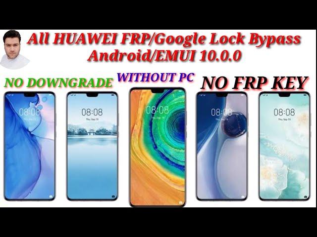 All HUAWEI FRP/Google Lock Bypass Android/EMUI 10.0.0 WITHOUT PC - NO DOWNGRADE - NO FRP KEY MATE 20