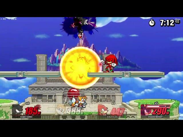 SSF2 Sandbox: Sonic Vs Tails Vs Knuckles Vs Shadow