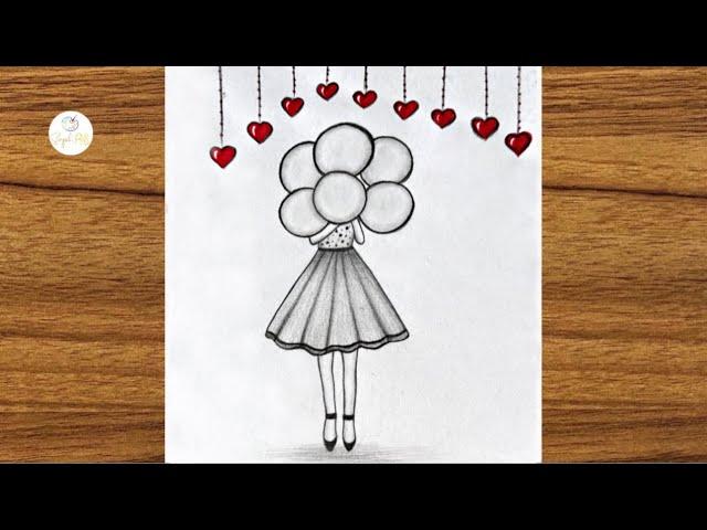 Cute girl drawing || Girl drawing easy step by step | Beautiful girl drawing for beginners