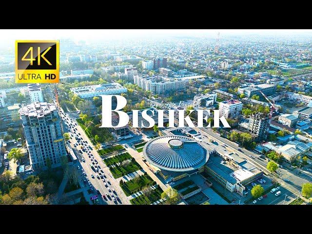 Bishkek, Kyrgyzstan  in 4K ULTRA HD 60FPS Video by Drone