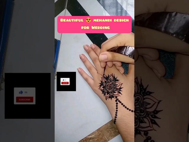 easy simple and unique henna design |back hand|stylish henna|#shortsvideo#viral#shorts#youtubeshorts